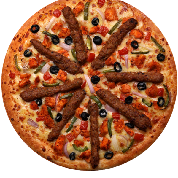 Kabab Stuffed Pizza